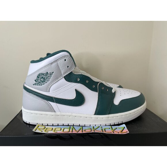 Jordan 1 MID SE White Oxidized Green MENS SIZES FQ7720 103 - Picture 3 of 5